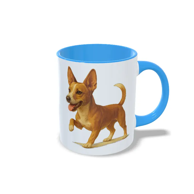 Taza podenco azul claro