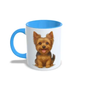 Taza Yorkshire azul claro