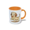 Taza Setter inglés naranja