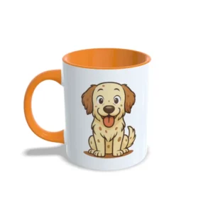 Naranja izquierda setter inglés Taza Setter inglés naranja