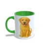 Taza Labrador verde