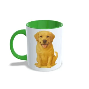 Verde izquierda labrador real Taza Labrador verde