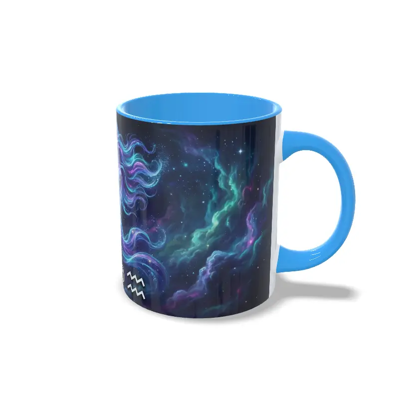 Taza Acuario azul claro