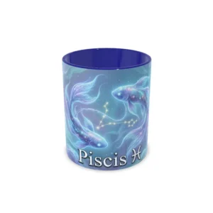Taza piscis azul oscuro