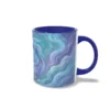 Taza piscis azul oscuro
