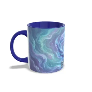 Taza piscis azul oscuro