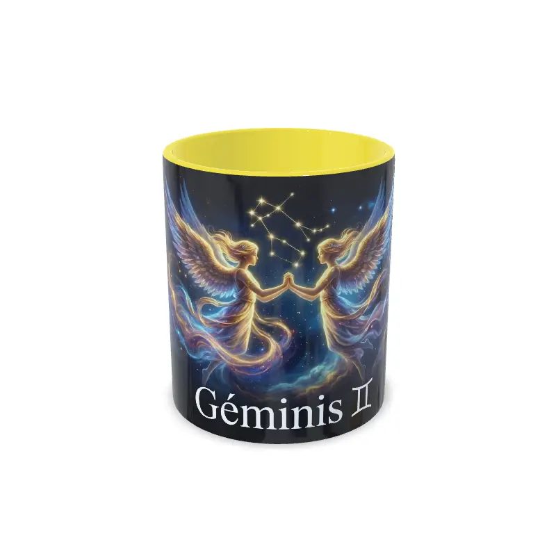 Taza Géminis amarillo