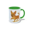 Taza Chihuahua verde