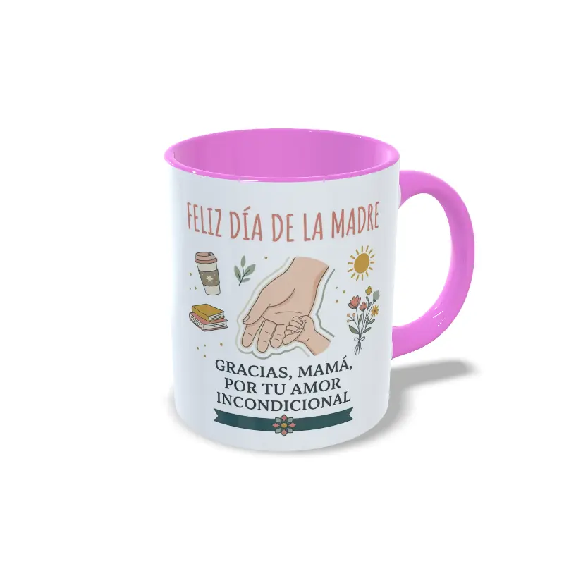 Taza día de la madre rosa