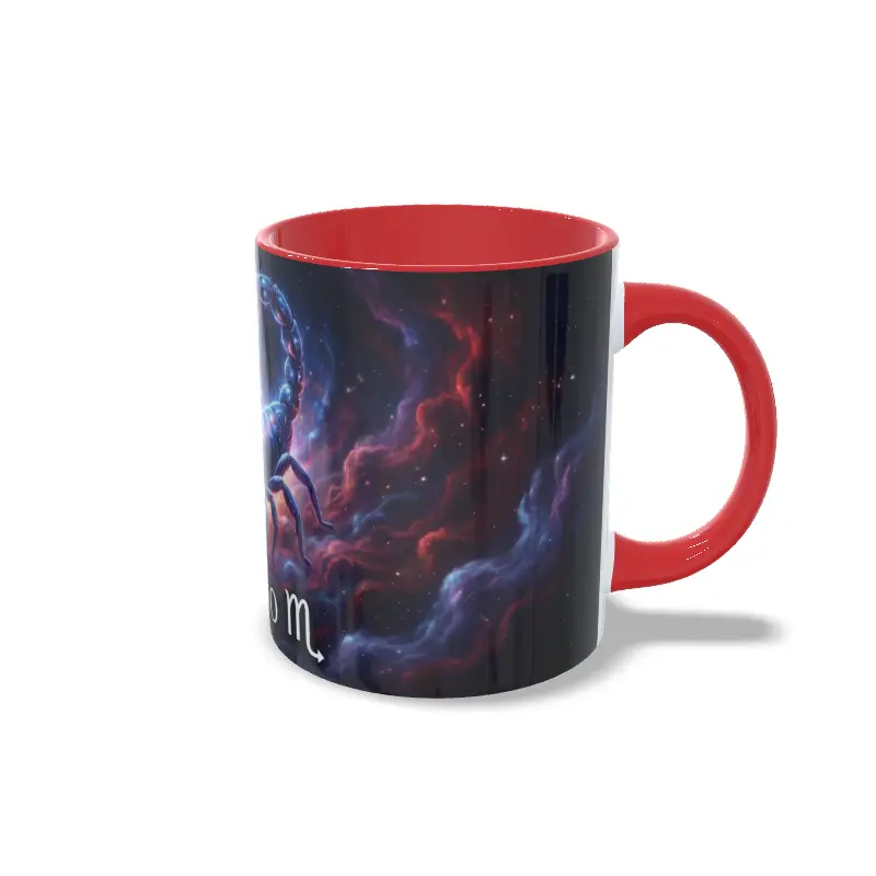 Taza escorpio Rojo
