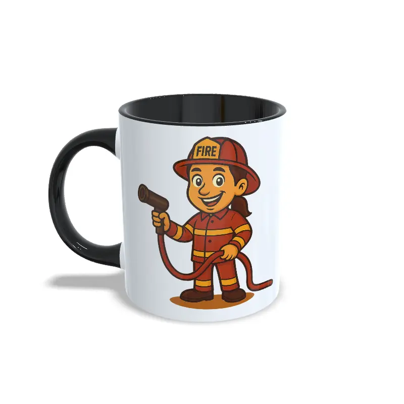 izq bombera bombero mujer
