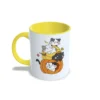 Taza gatos Halloween amarilla