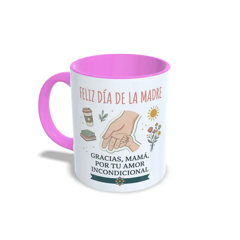Taza día de la madre rosa