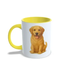 retriever real amarillo izquierda Taza Golden Retriever