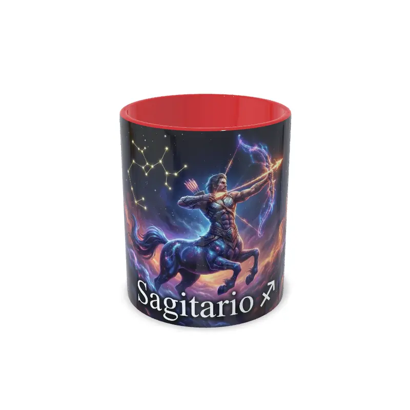 Taza sagitario rojo