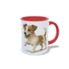 Taza Jack Russell Terrier rojo