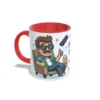 rojo izquierda padre2 Taza día del padre