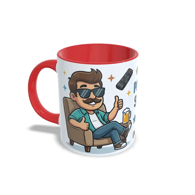 rojo izquierda padre2 Taza día del padre