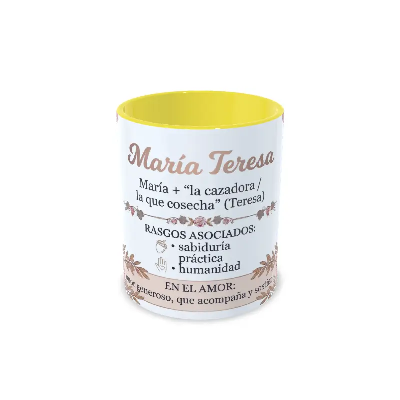 Taza Maria Teresa amarillo