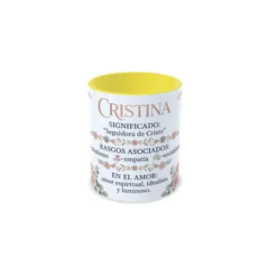 Taza amarilla Cristina