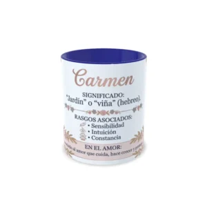 Taza azul oscuro carmen