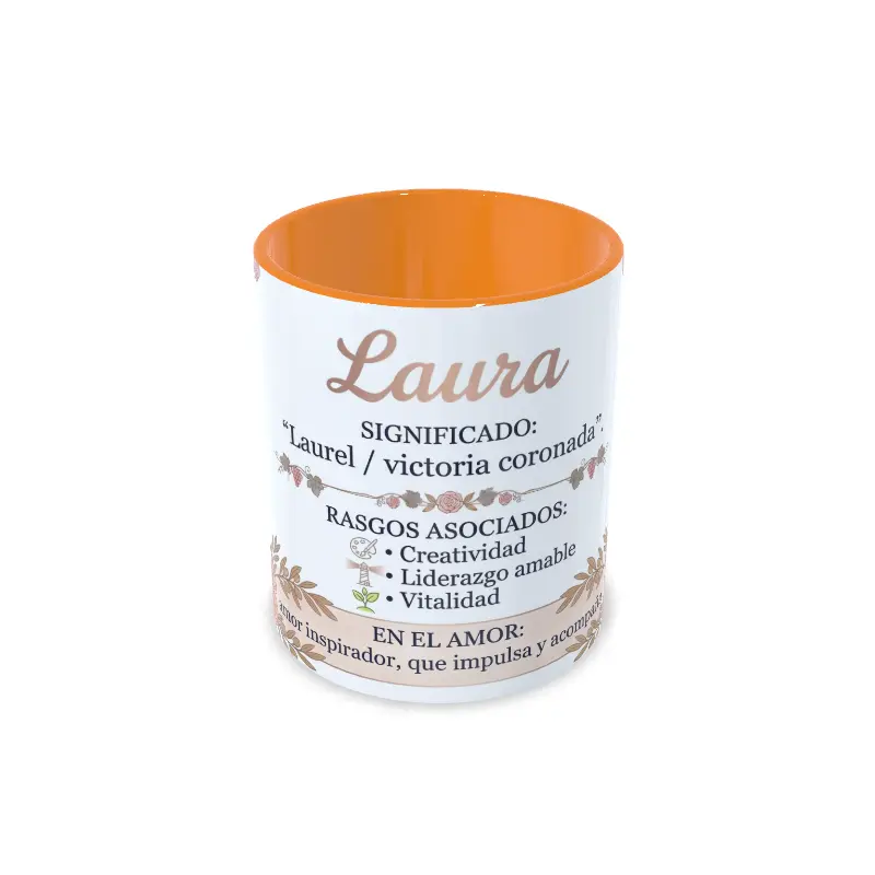 Taza Naranja Laura