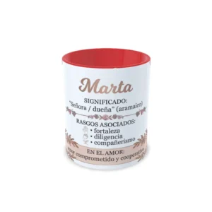 Taza Marta Rojo