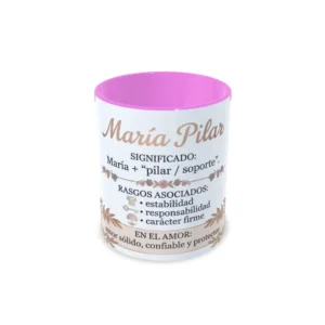 Taza Maria Pilar Rosa