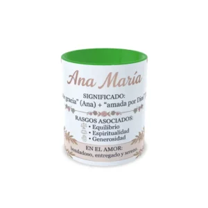 Taza verde Ana María