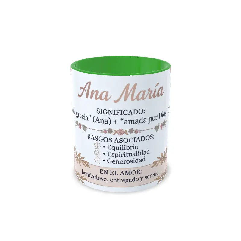 Taza verde Ana María