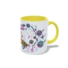 Derecha amarillo Funcionaria Taza amarilla funcionaria