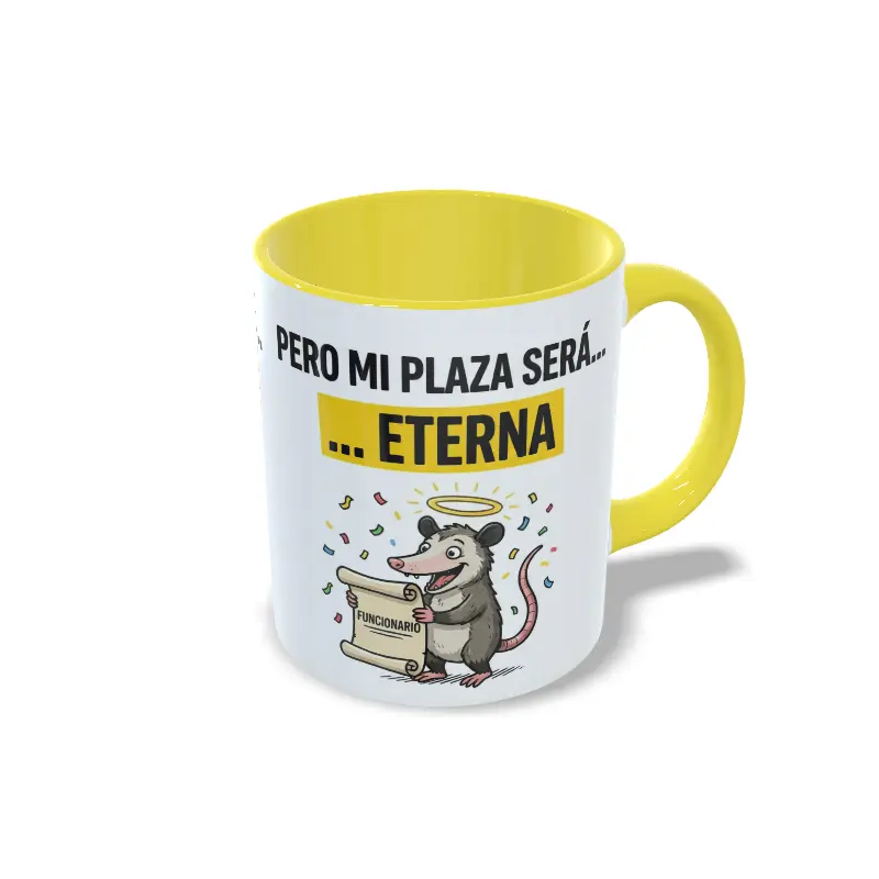 Taza amarilla Oposiciones, vida social inexistente