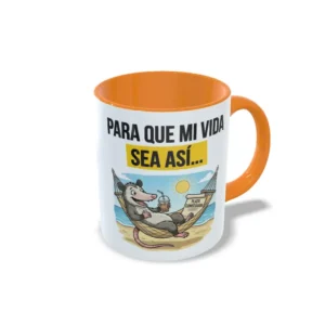 Taza naranja oposiciones Verano