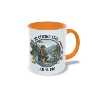 Taza Naranja. Mi oficina está en el río