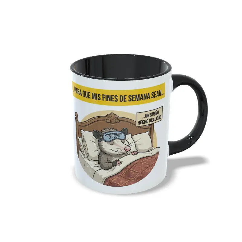 Taza Negro oposiciones esfuerzo