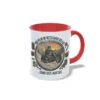 Derecha rojo moto2 Taza Roja. Dos alas, dos ruedas