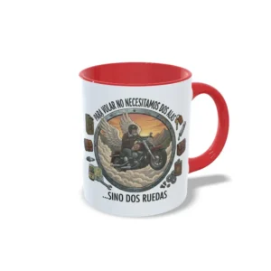 Taza Roja. Dos alas, dos ruedas