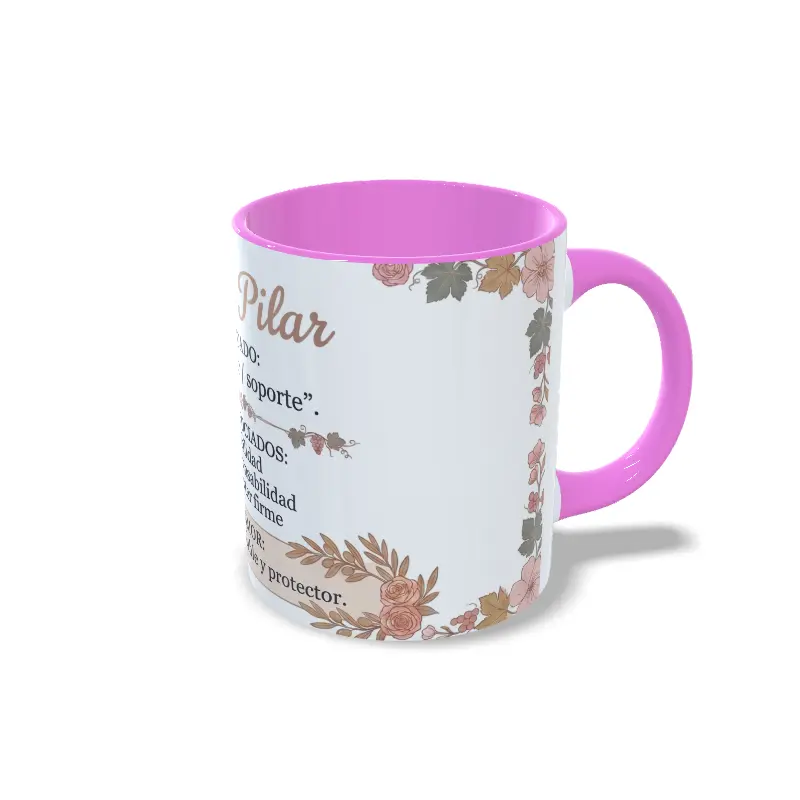 Taza Maria Pilar Rosa