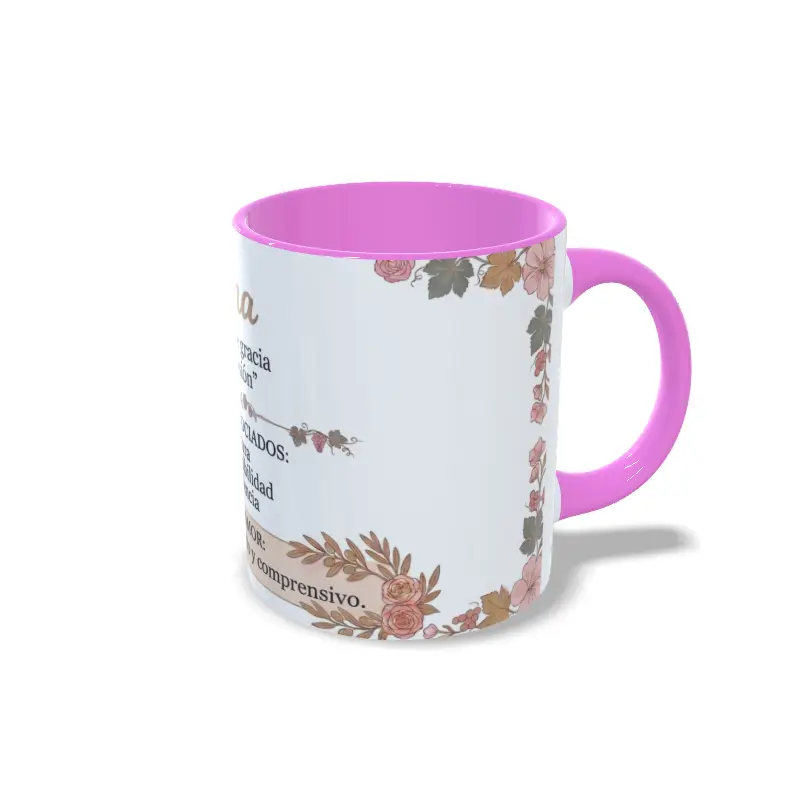 Taza Rosa nombre Ana