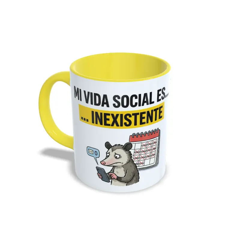 Taza amarilla Oposiciones, vida social inexistente