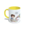 Taza amarilla para pintores. Solo un trazo más (mentira)