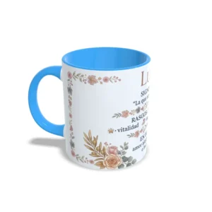 Taza azul claro Lucía