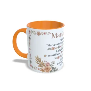 Taza Naranja María Angeles