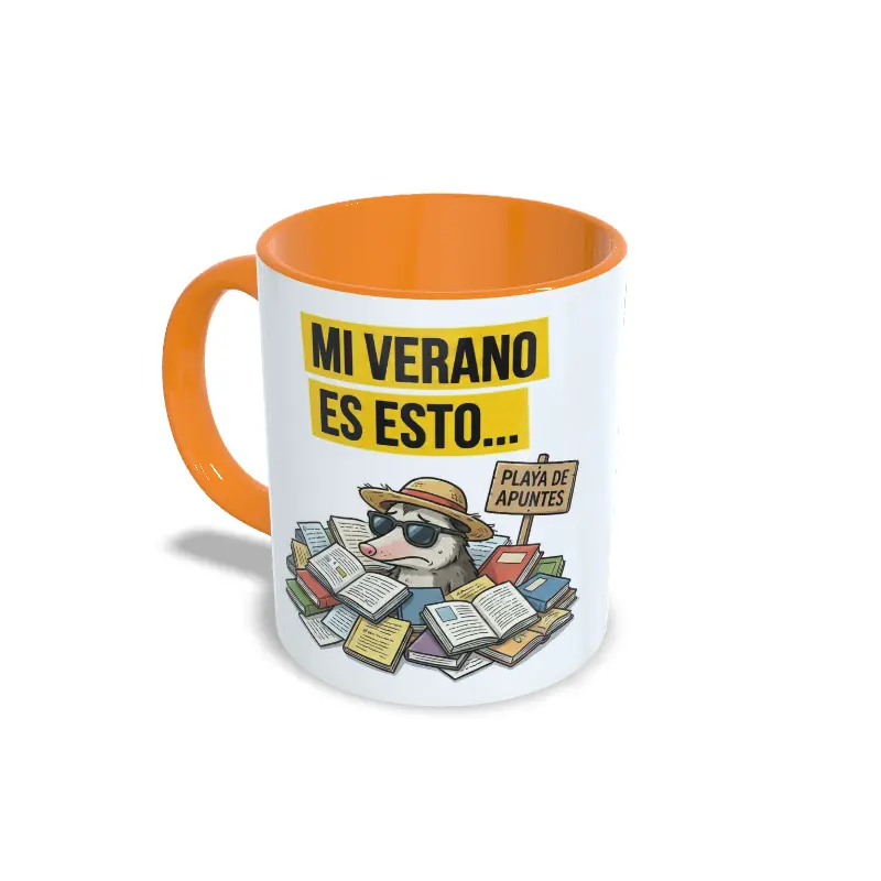 Taza naranja oposiciones Verano