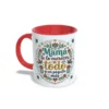 Taza roja mamá te lo mereces todo y un poquito más