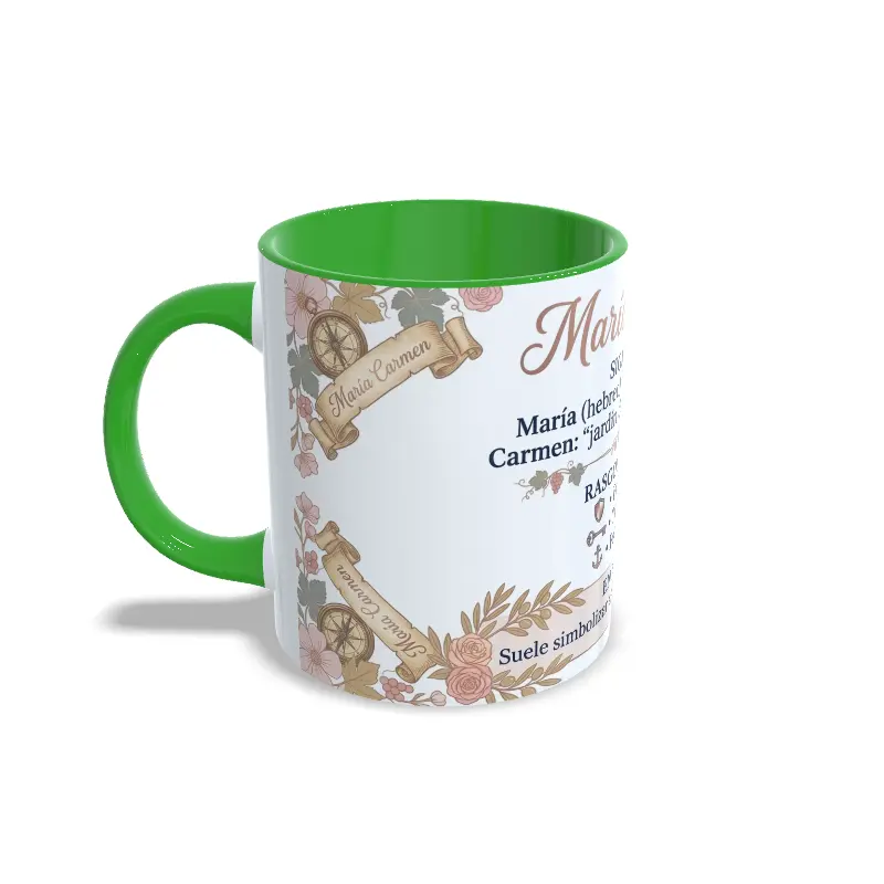 Taza verde María Carmen