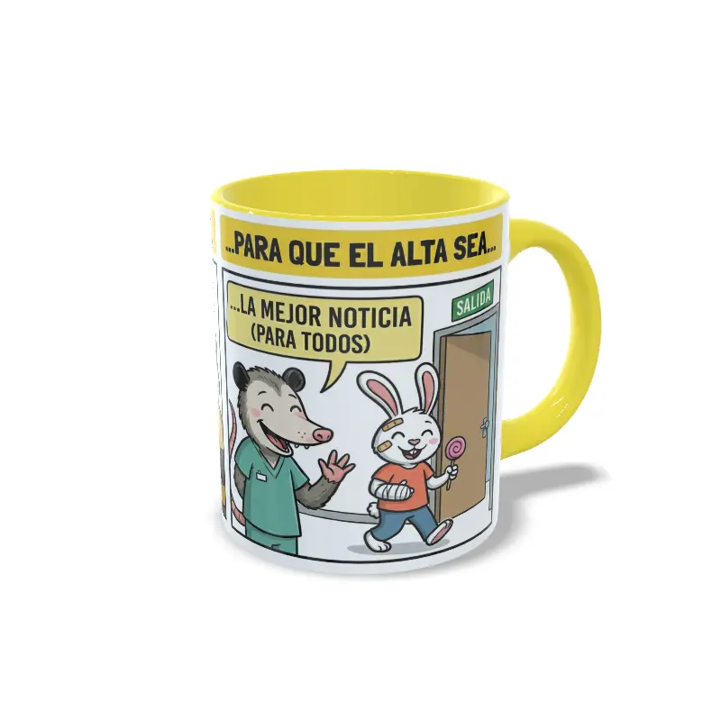 Taza Sanitaria doctor google amarillo