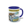 Taza Sanitaria Cómic Guardia y Descanso Azul oscuro