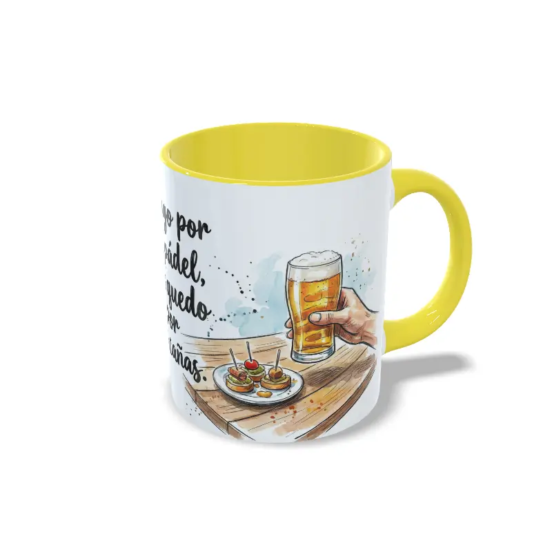 Taza Padel amarillo