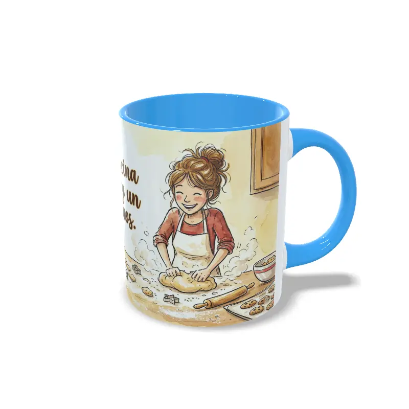 Taza repostería Azul claro
